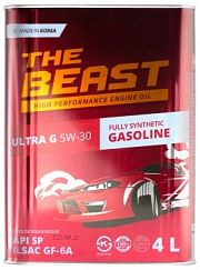 THE BEAST E0104L04U1 Синтетическое моторное масло ULTRA G 5W-30 для бензиновых и дизельных двигателей (4 л.)
